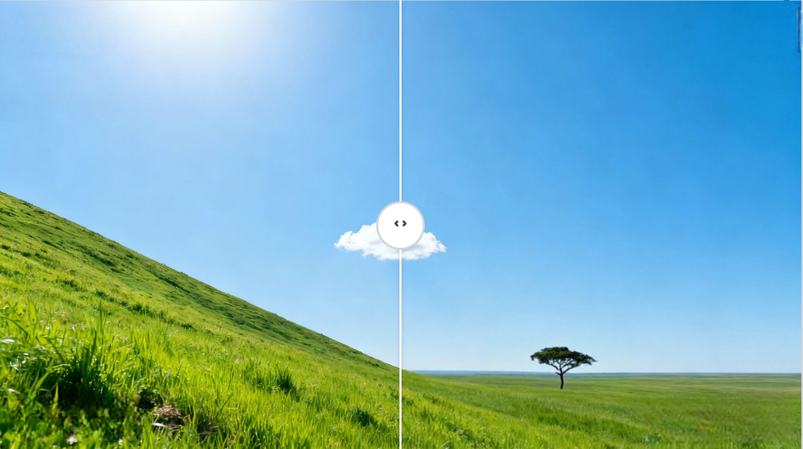 generative fill empty sky sample - extend clouds and lighting